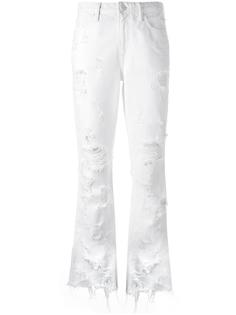 укороченные джинсы с рваными деталями Alexander Wang