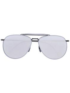 солнцезащитные очки-авиаторы с зеркальными линзами Thom Browne