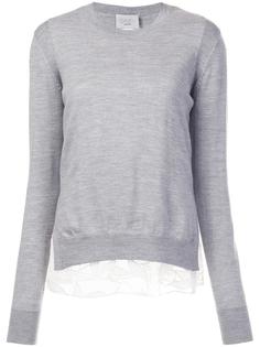 джемпер с круглым вырезом под горло Grey Jason Wu