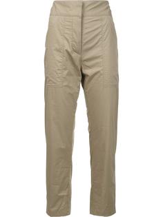 укороченные брюки с накладными карманами Adam Lippes