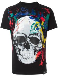 футболка с рисованным принтом Skull Philipp Plein