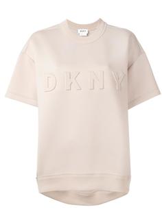 неопреновая футболка с рельефным логотипом DKNY