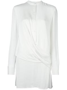 атласная блузка с драпировкой DKNY