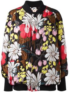 куртка-бомбер с цветочным принтом Marni