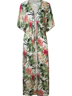 floral print beach dress Amir Slama