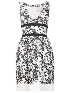 платье с цветочным узором Carolina Herrera