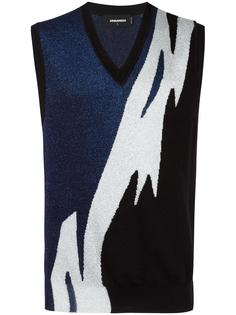 жилет с V-образным вырезом Tiger Flash Dsquared2