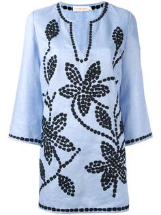 туника с цветочной вышивкой Tory Burch