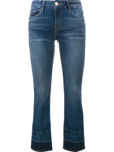 укороченные джинсы с контрастными краями Frame Denim