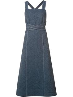 платье с перекрещивающимся поясом Rosetta Getty