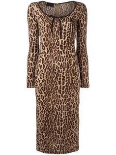 платье с леопардовым рисунком Dolce & Gabbana Vintage