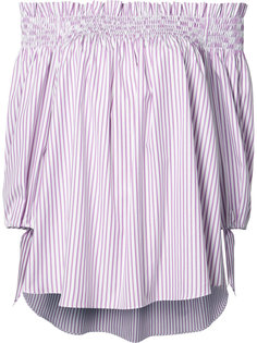 полосатая блузка с открытыми плечами Caroline Constas