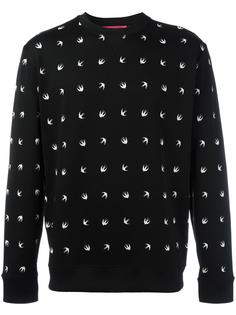 свитер с принтом ласточек McQ Alexander McQueen