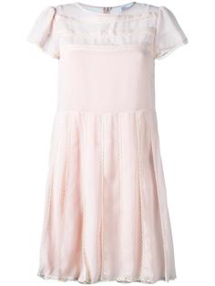 плиссированное платье  Red Valentino