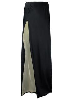 длинная юбка с разрезом сбоку John Galliano Vintage