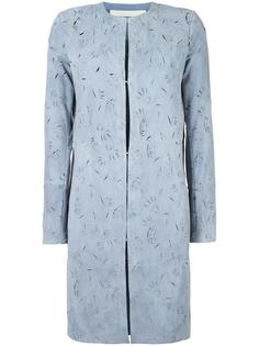 пальто с вырезным узором без воротника Drome