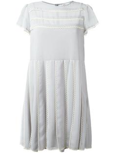платье с волнистой окантовкой Red Valentino