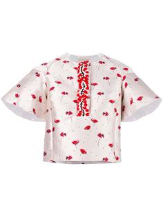 блузка с цветочным узором Giambattista Valli