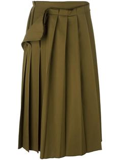 юбка в складку длины миди Yohji Yamamoto Vintage