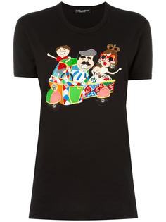 футболка с нашивками DG family  Dolce & Gabbana