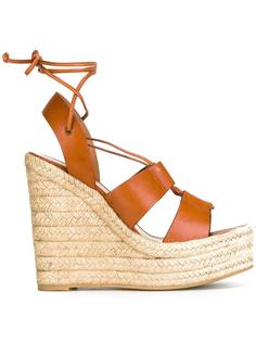 босоножки Espadrille 95 на шнуровке Saint Laurent
