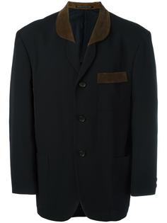 пиджак с вельветовой отделкой Yohji Yamamoto Vintage