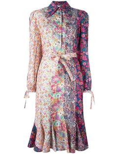платье-рубашка с цветочным принтом Olympia Le-Tan