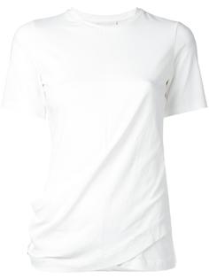 футболка с драпировкой DKNY