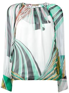 блузка с геометрическим принтом Emilio Pucci