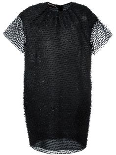 платье-шифт с прозрачным слоем Rochas