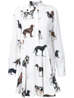 платье-рубашка с принтом собак Stella McCartney