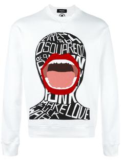 толстовка с принтом  Dsquared2