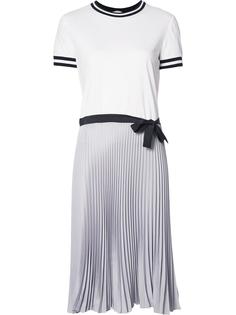 плиссированное платье-футболка Red Valentino