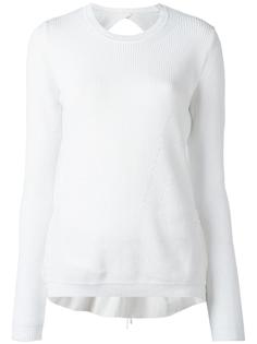 джемпер с прозрачной спиной и оборками Nº21