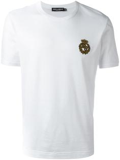 футболка с логотипом в виде короны Dolce & Gabbana