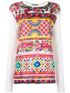 блузка с узором Mambo Dolce & Gabbana