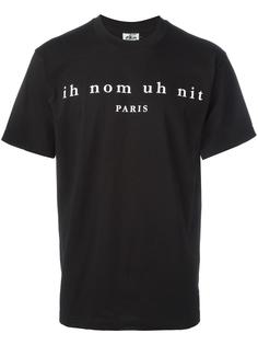 футболка с принтом логотипа   Ih Nom Uh Nit