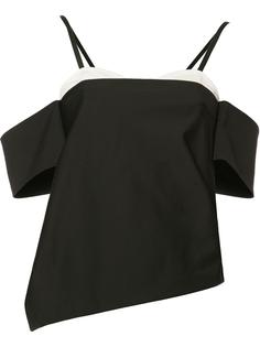 асимметричная блузка с вырезами на плечах Tibi