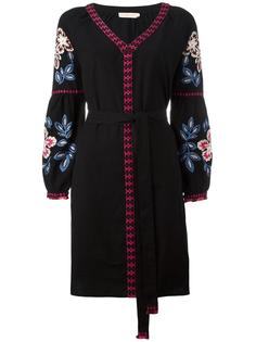 платье с вышитыми цветами Tory Burch