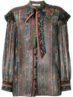 прозрачная блузка с цветочным принтом Philosophy Di Lorenzo Serafini