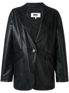 пиджак с кожаным эффектом Mm6 Maison Margiela