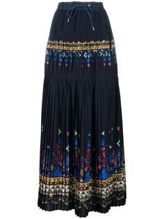 длинная юбка с принтом Tribal Lace Sacai