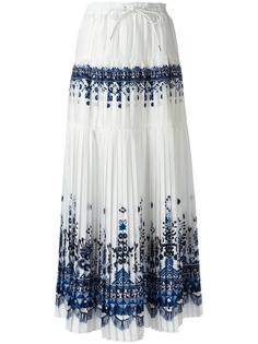 длинная юбка с орнаментом Sacai
