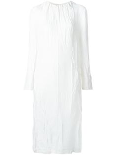 платье длины миди с жатым эффектом Marni