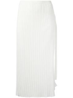 прямая юбка в рубчик Helmut Lang