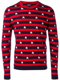полосатый свитер со звездами Just Cavalli