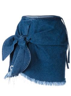 джинсовая юбка с декоративным узлом Marquesalmeida Marquesalmeida