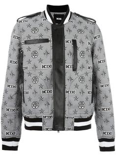 куртка-бомбер с монограммным принтом KTZ
