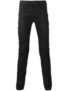узкие джинсы с ремешками по бокам Diesel Black Gold