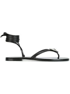 сандалии с завязками на щиколотке Nu Pieds  Saint Laurent